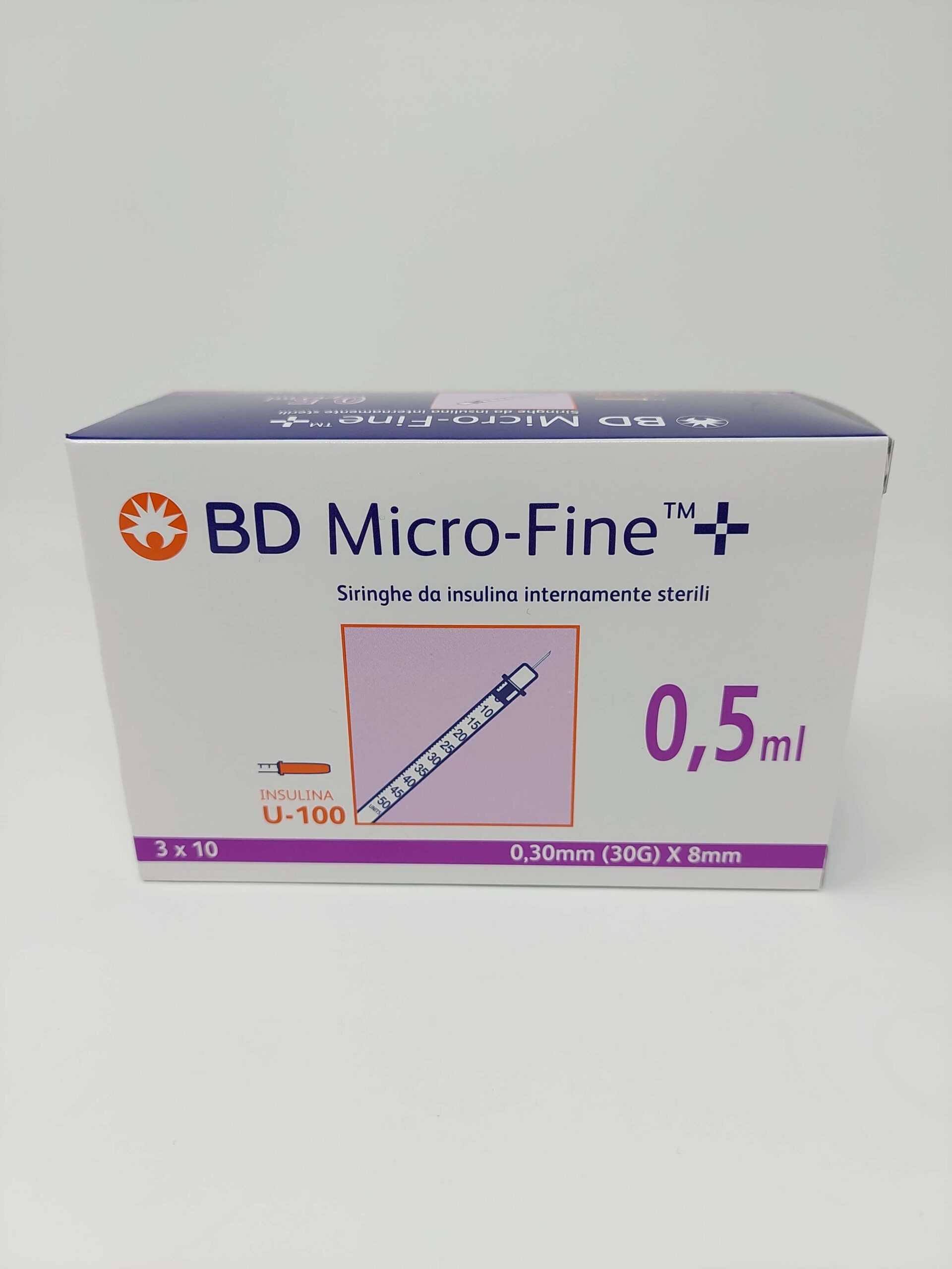 Seringi Insulină cu ac 0.5 ml, 30Gx8mm, 30buc, BD Micro-Fine product thumbnail image