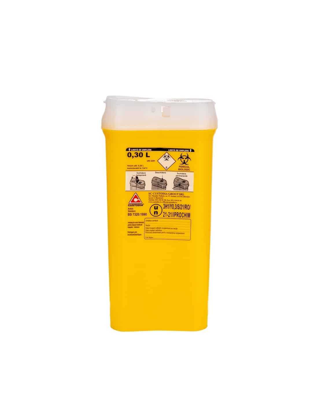 Cutie polipropilenă pt. înțepătoare - tăietoare 0,3L product thumbnail image