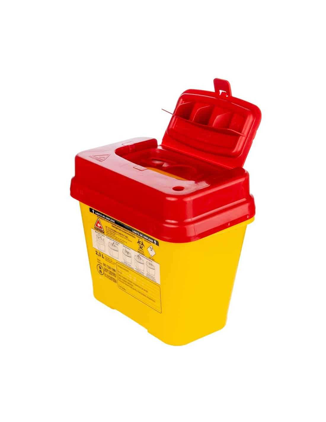 Cutie deseuri medicale intepator-taietoare, polipropilena, 2.3L product thumbnail image