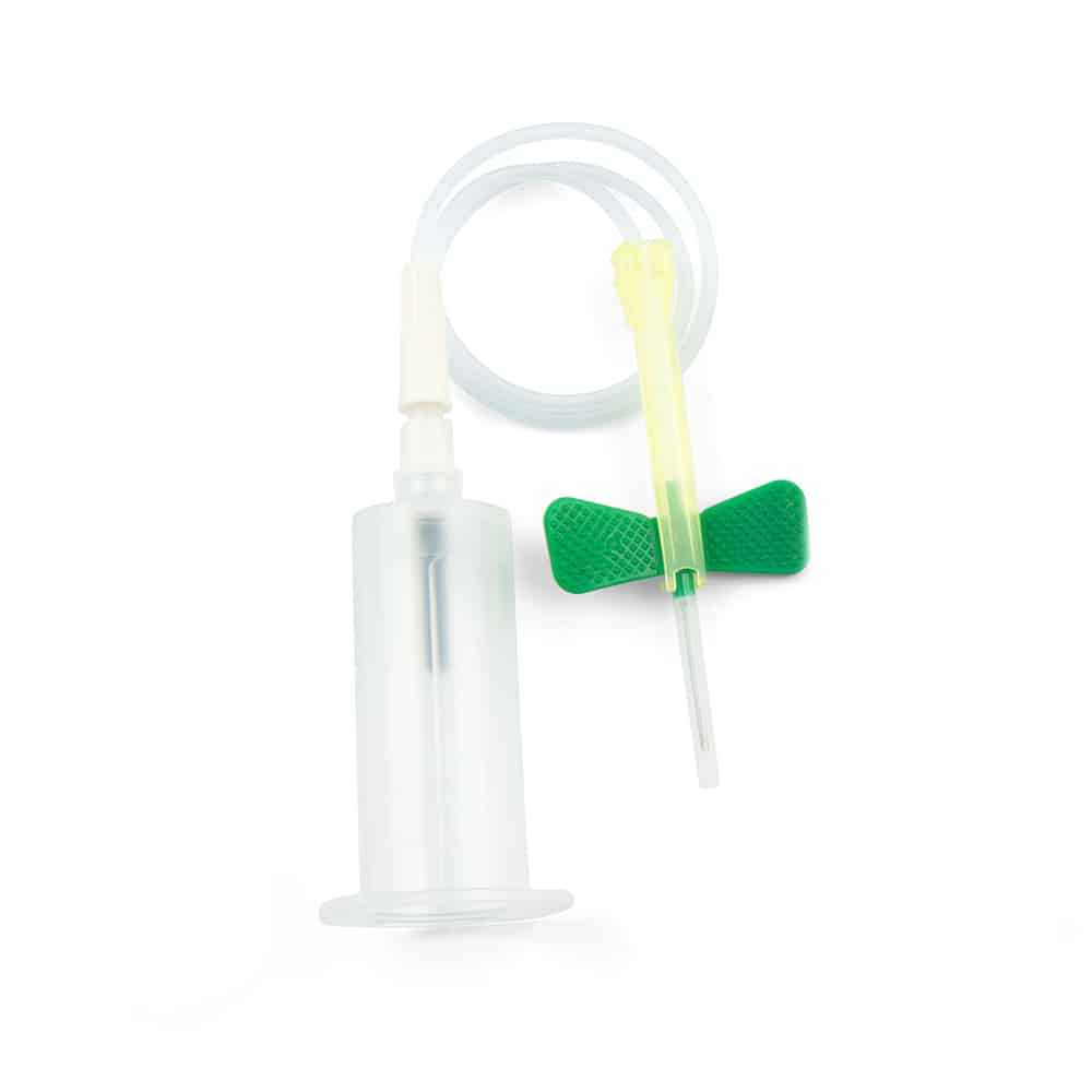 Ac recoltare tip fluturaș luer cu siguranță ac, holder, 21G Verde, KIMA product thumbnail image