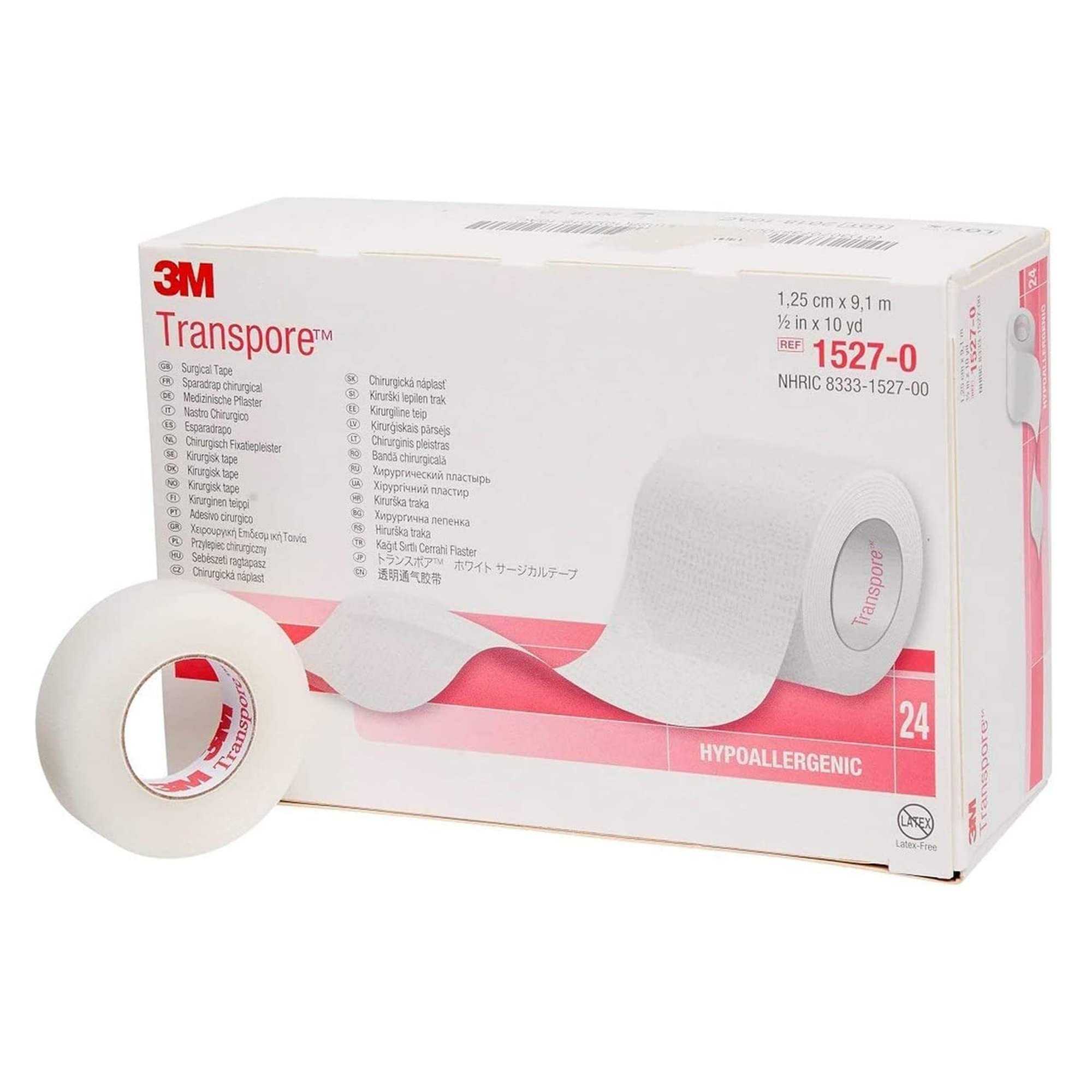 Banda chirurgicala 1.25cm X 9m, 24 buc, Transpore, 3M product thumbnail image