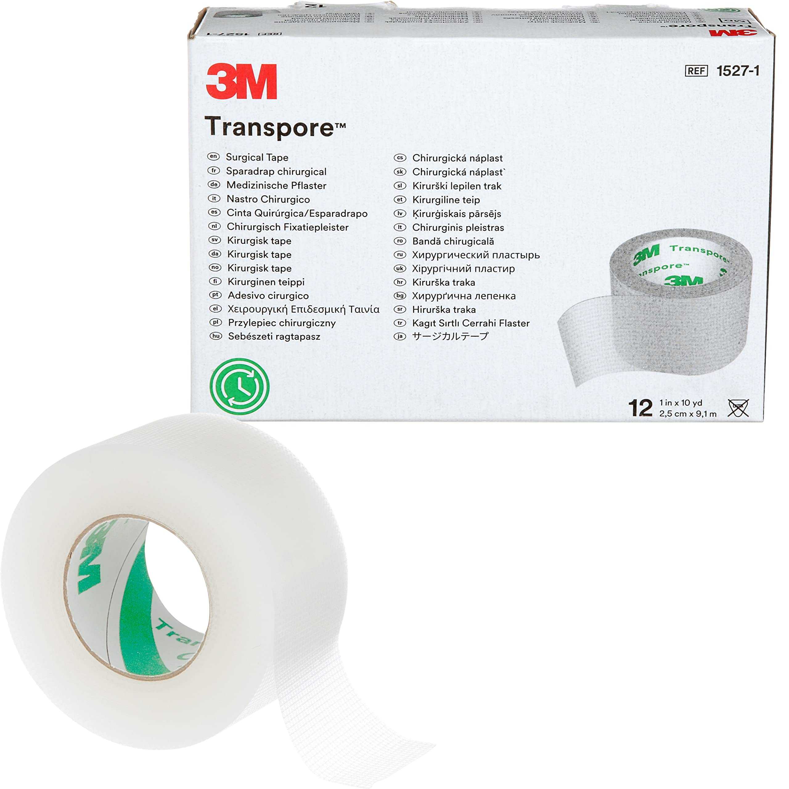 Banda chirurgicala 2.5cm X 9m, 12 buc, Transpore, 3M product thumbnail image