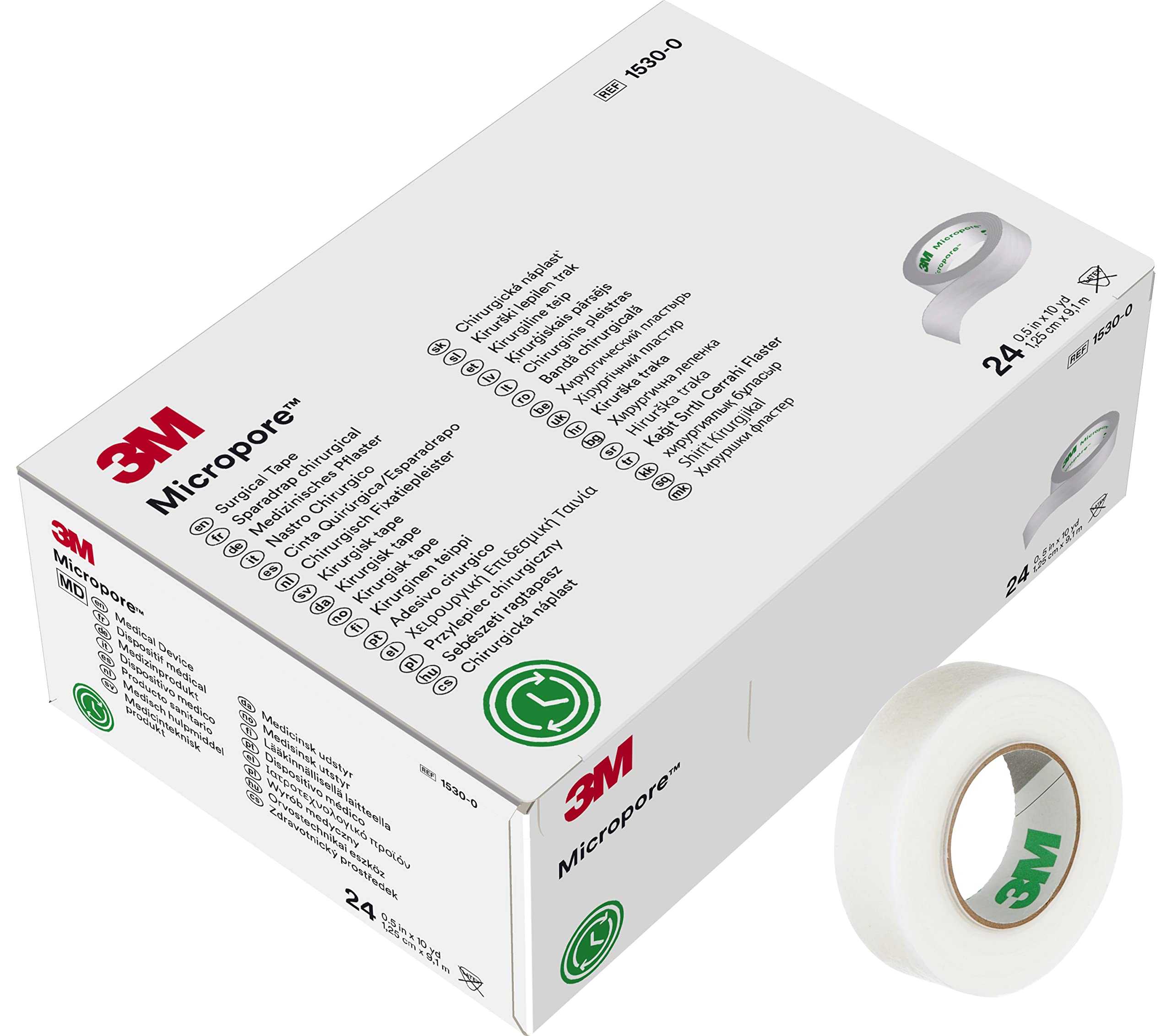 Banda chirurgicala 1.25cm x 9m, 24 buc, Micropore™ 3M™ 1530-0 product thumbnail image