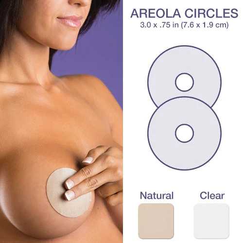 Plasture pentru cicatrici, 7.6x1.9cm, Epi-Derm Clear Areola Circles, 2 buc product thumbnail image