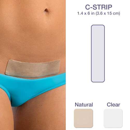 Plasture pentru cicatrici cezariana, 3.6x15cm, Epi-Derm C-Strip, 1 buc product thumbnail image