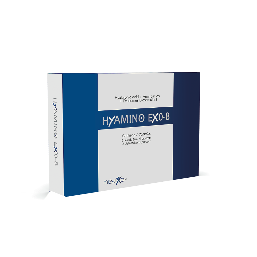 Exozomi biostimulatori + aminoacizi + acid hialuronic. Hyamino EXO-B, 5 flacoane x 5ml product thumbnail image