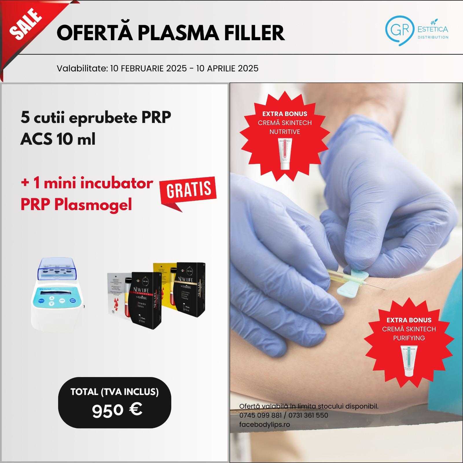 Ofertă: Plasma Filler. 5 cutii eprubete PRP, ACS 10 ml + 1 mini incubator PRP Plasmogel product thumbnail image