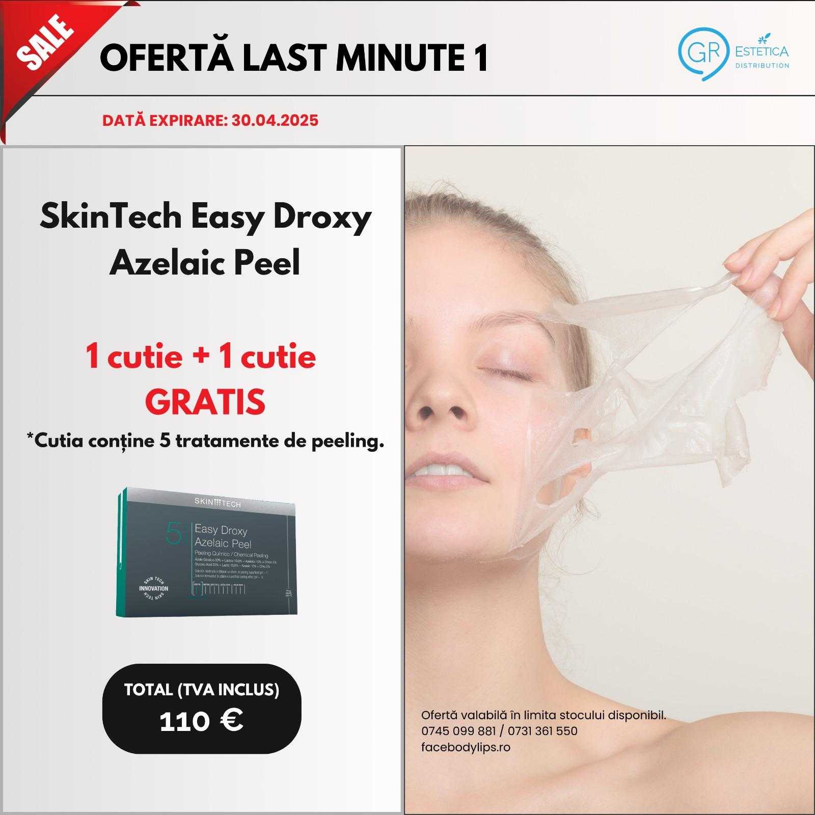 Ofertă SkinTech Easy Droxy Azelaic Peel 1 cutie + 1 cutie product thumbnail image