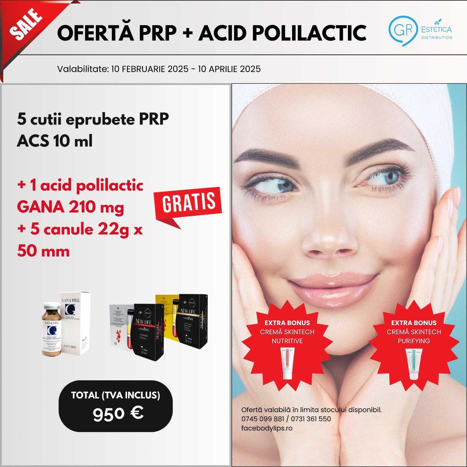 Ofertă 5 cutii x 10 eprubete PRP ACS 10 ml, 1 acid polilactic GANA, 5 canule 22g x 50 mm product thumbnail image