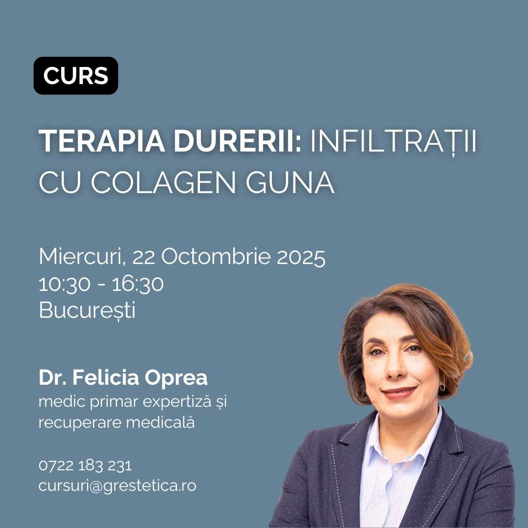 Curs: Terapia durerii: infiltrații cu colagen Guna, Dr. Felicia Oprea product thumbnail image