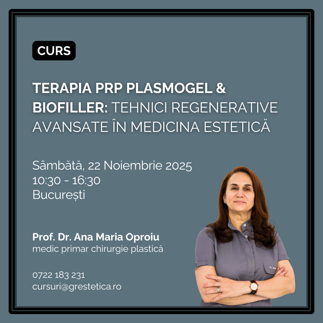 Curs: Terapia PRP Plasmogel & Biofiller - Prof. Dr. Ana Maria Oproiu product thumbnail image