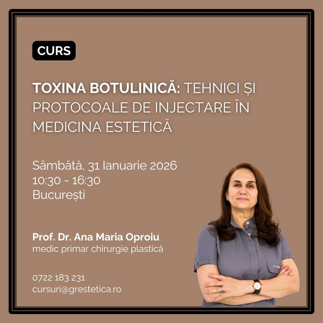 Curs: Toxina botulinică - Tehnici și protocoale de injectare în medicina estetică, Prof. Dr. Ana Maria Oproiu product thumbnail image