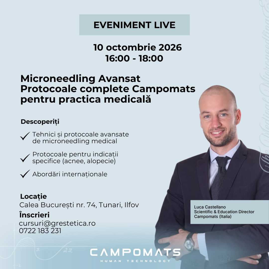 EVENIMENT EXCLUSIV - Microneedling Avansat: Protocoale Complete Campomats Dedicat Posesorilor 1NEED Pro product thumbnail image