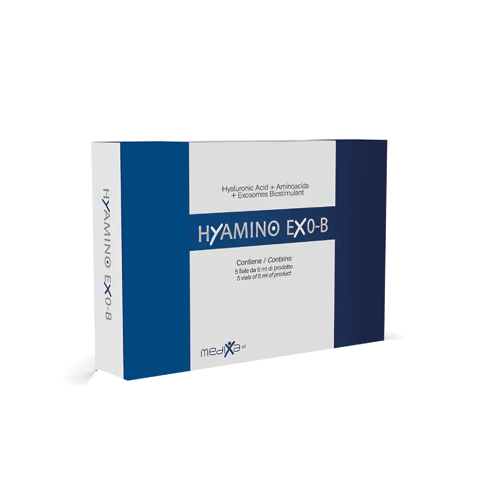 Exozomi biostimulatori + aminoacizi + acid hialuronic. Hyamino EXO-B, 5 fiole x 5ml product thumbnail image
