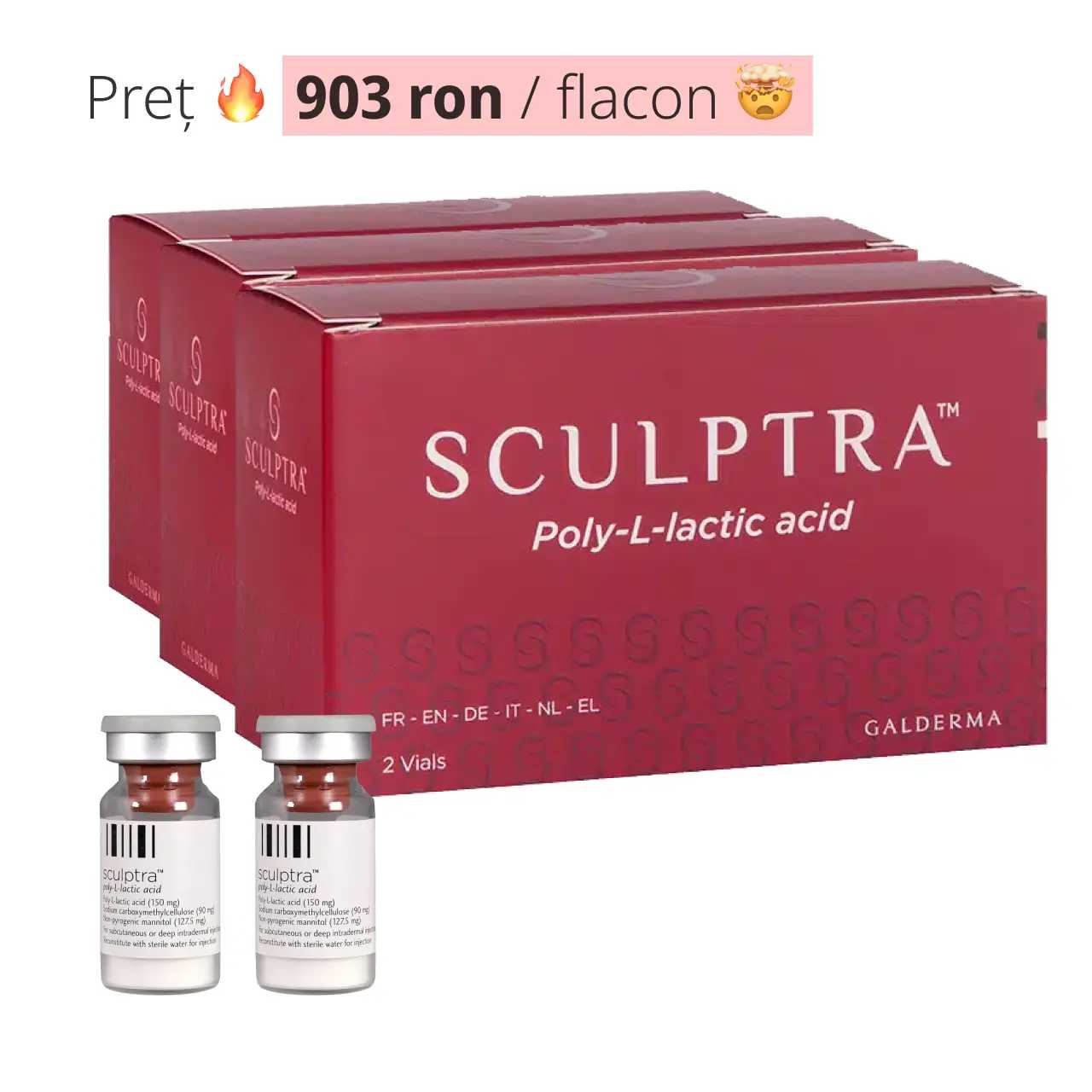 Oferta Sculptra Acid Polilactic - 20 Flacoane - Ultima oferta product thumbnail image