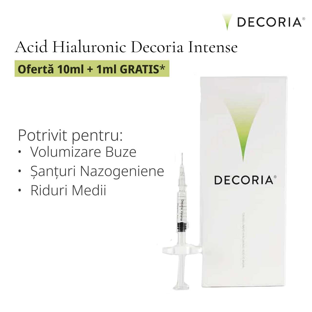 Oferta Acid Hialuronic Decoria Intense 10+1ml Gratis product thumbnail image