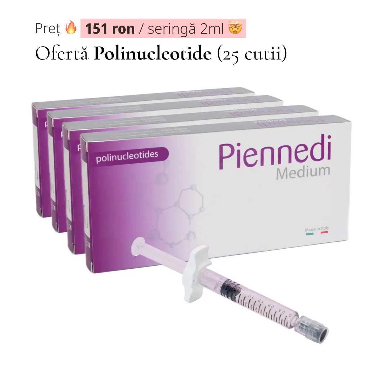 Oferta Polinucliotide 25 seringi x 2ml, Piennedi Medium product thumbnail image