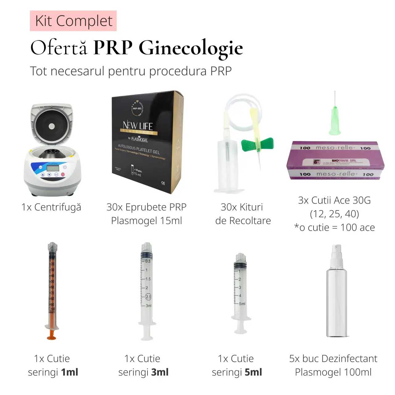Kit Complet PRP Ginecologie product thumbnail image