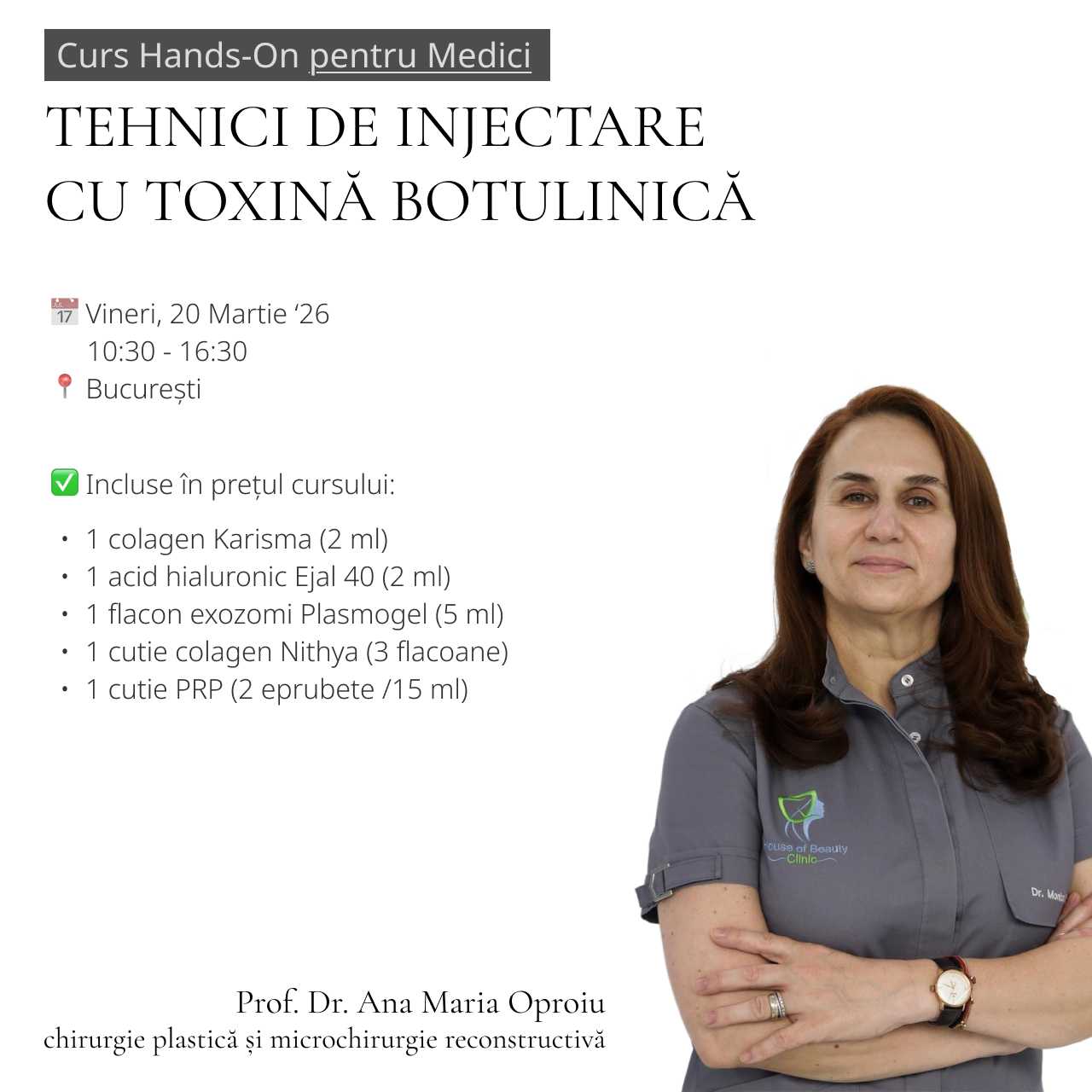 Curs Tehnici de Injectare cu Toxină Botulinică – Prof. Dr. Ana Maria Oproiu product thumbnail image