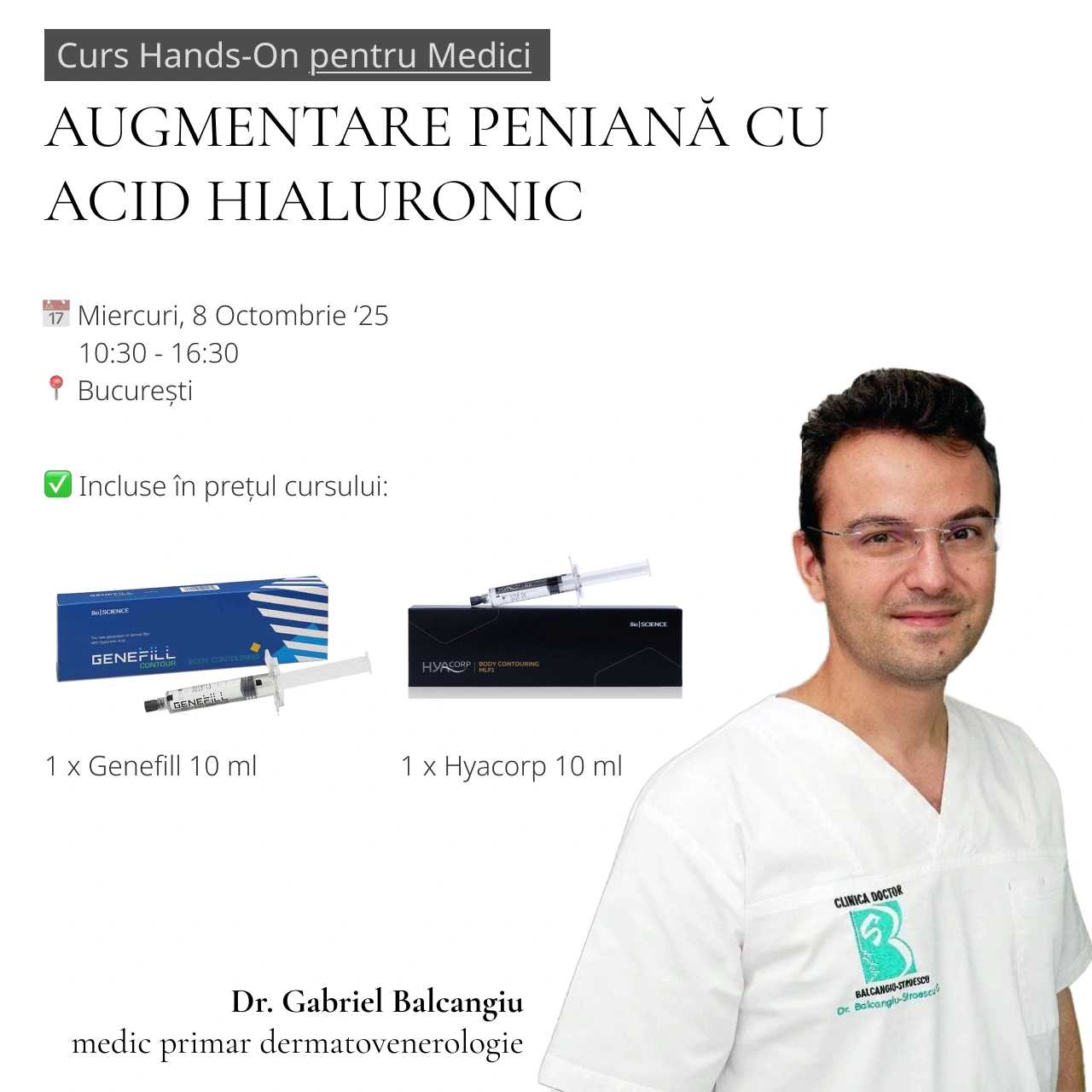 Curs Acid Hialuronic Augmentare Peniana - Hands-On product thumbnail image