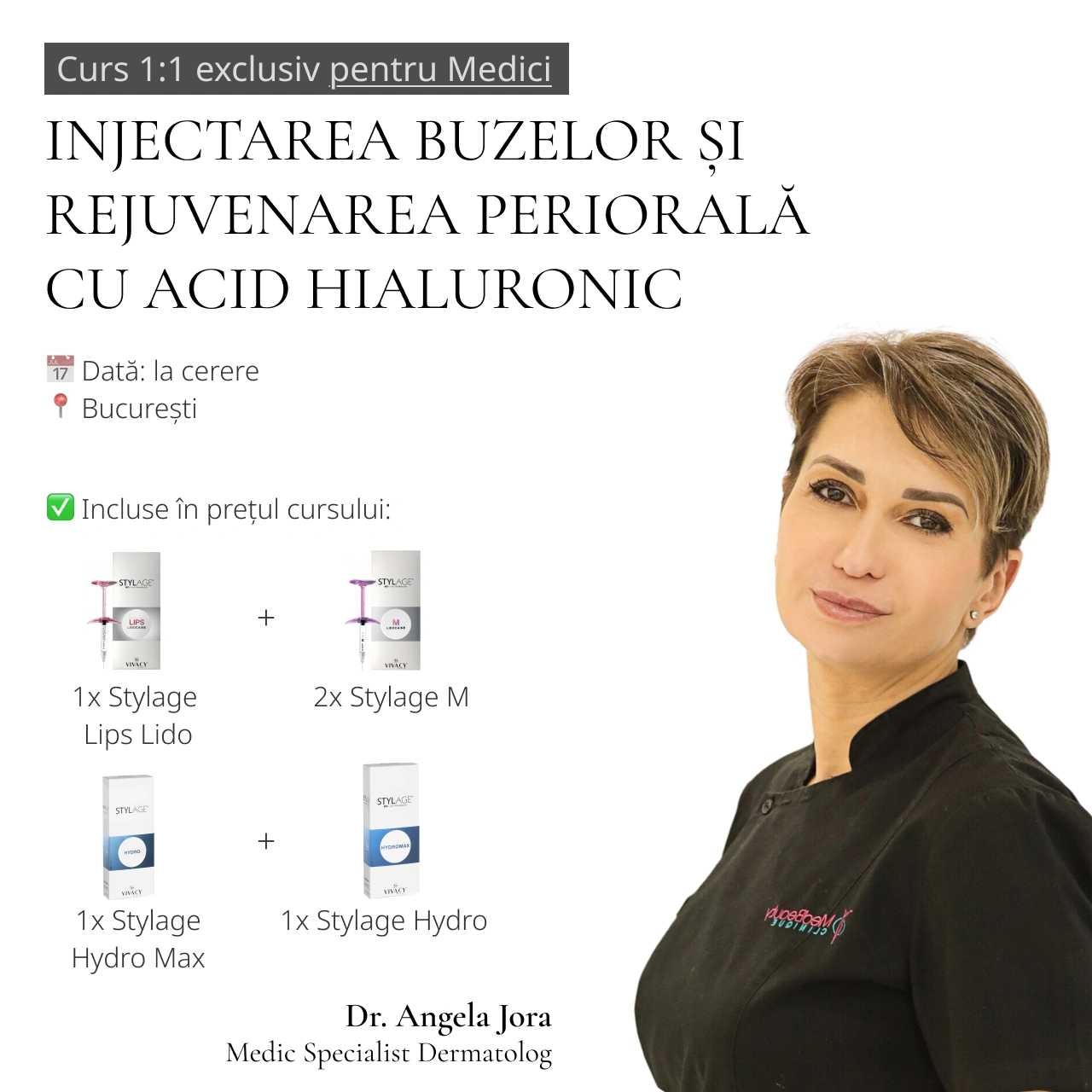 Curs Injectarea Buzelor și Rejuvenarea Periorală cu Acid Hialuronic 1 la 1 product thumbnail image