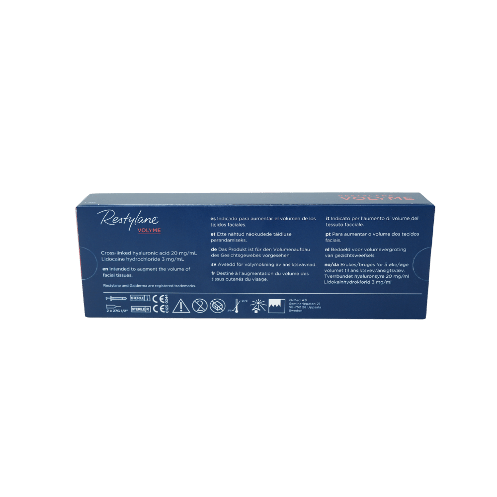 Restylane Volyme Lidocaine 1 ml filler cu acid hialuronic pentru volum facial și conturare pomeți product image 2