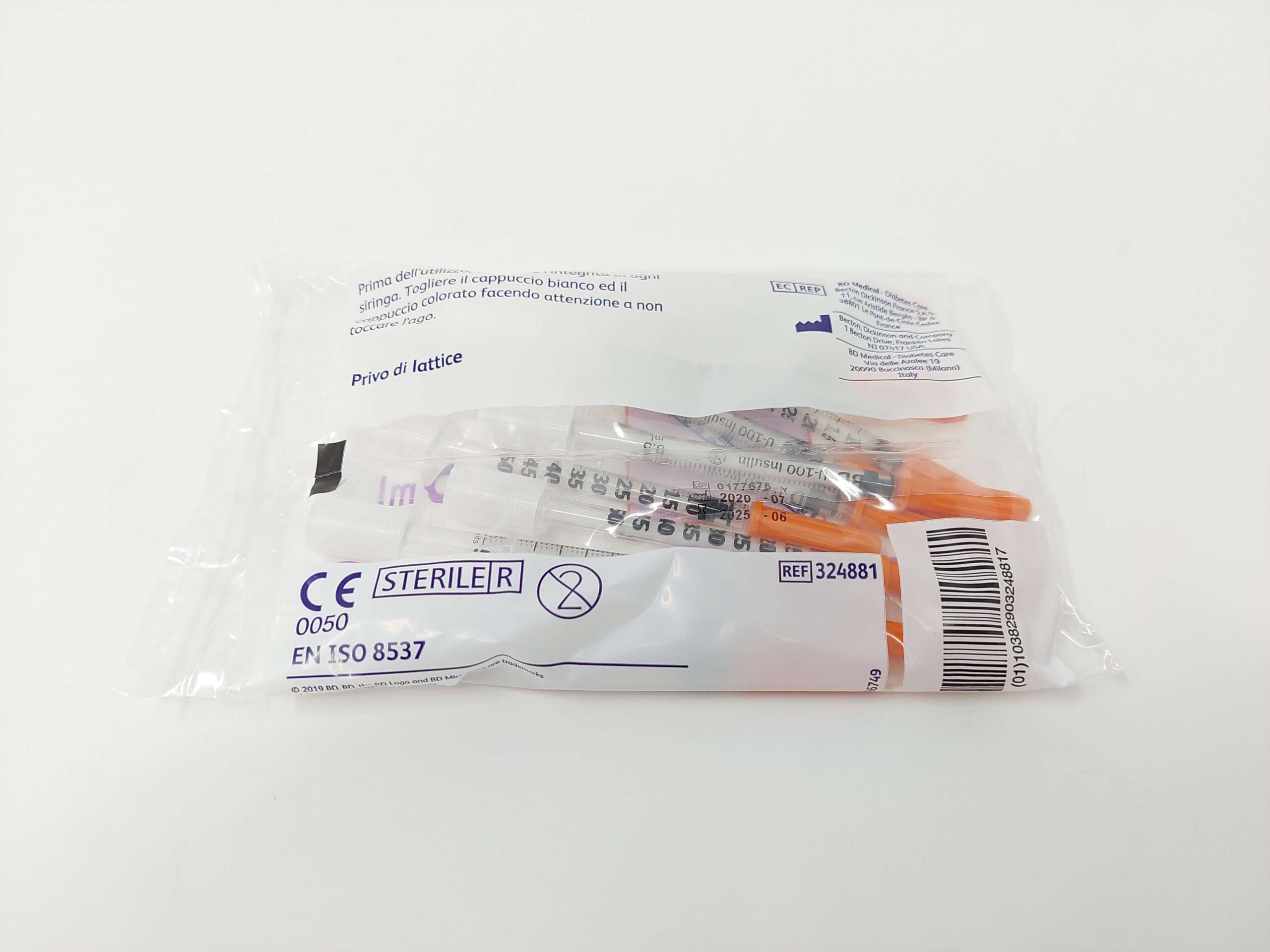 Seringi Insulină cu ac 0.5 ml, 30Gx8mm, 30buc, BD Micro-Fine product image 2