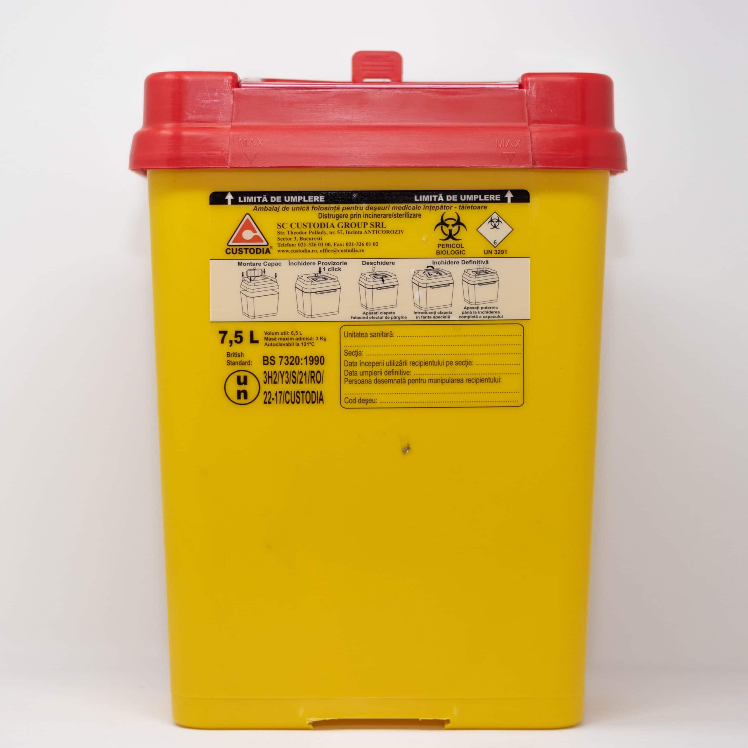 Cutie pentru intepatoare - taietoare, deseuri infectioase, 7.5L product image 2