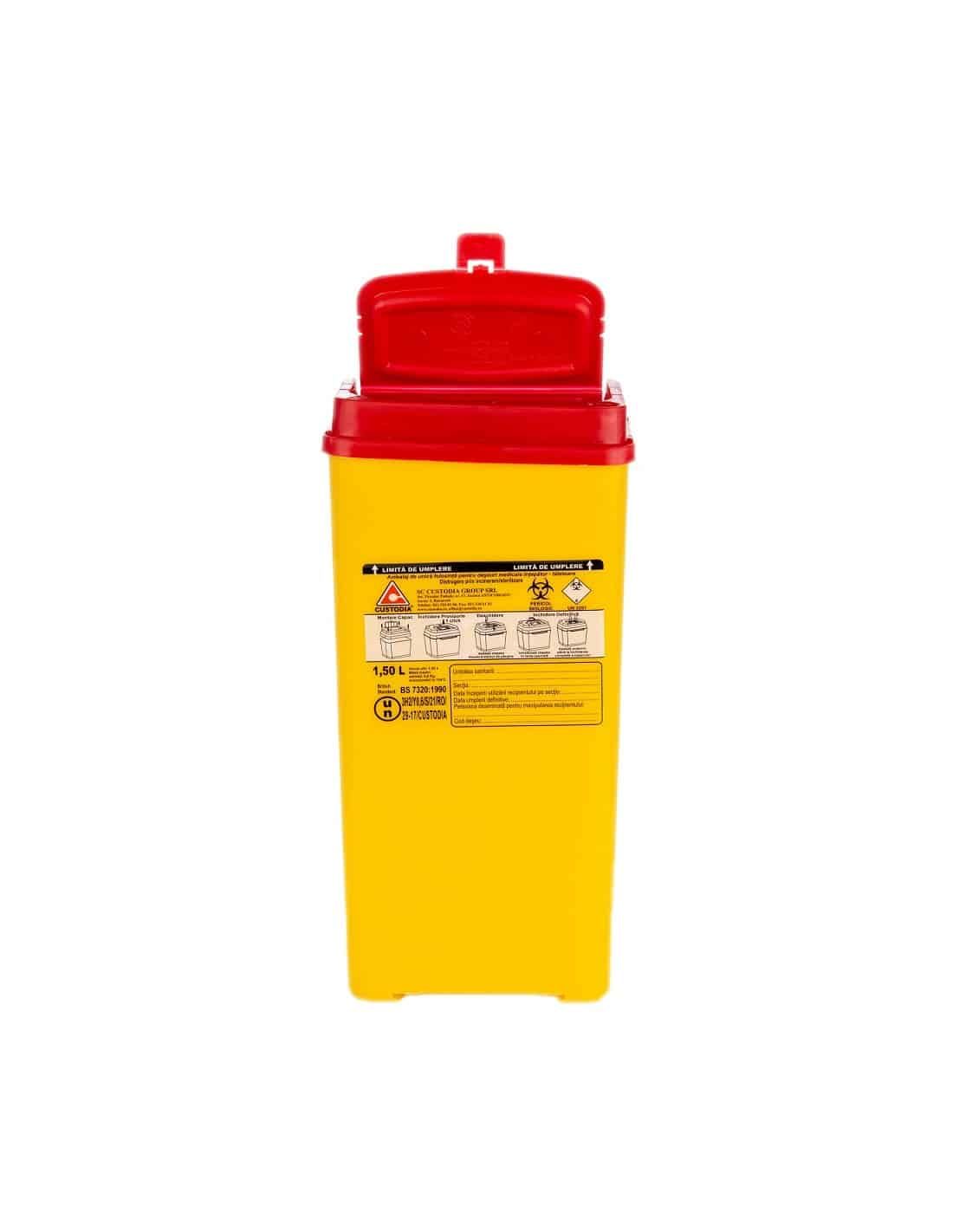 Cutie deseuri medicale intepatoare - taietoare, polipropilena, 1.5L product image