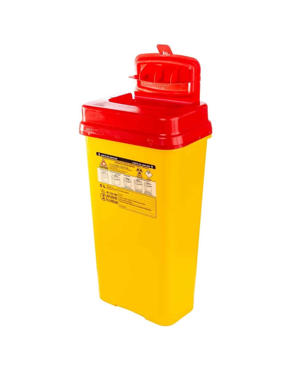 Cutie pentru intepatoare - taietoare, deseuri medicale infectioase, 5L product image 3