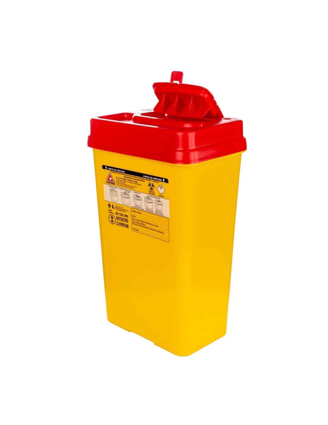 Cutie deseuri intepatoare - taietoare, din polipropilena, 9L product image 3