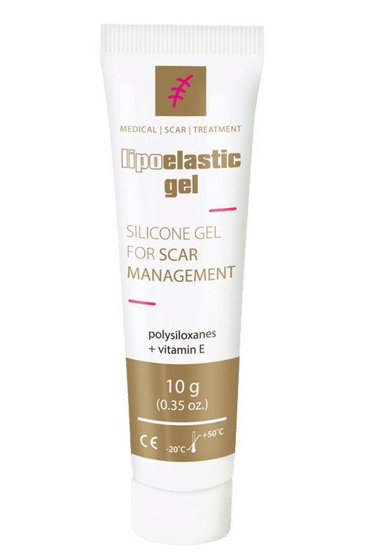 Gel pentru tratamentul cicatricilor din silicon cu vitamina E, 10g, Lipoelastic product image