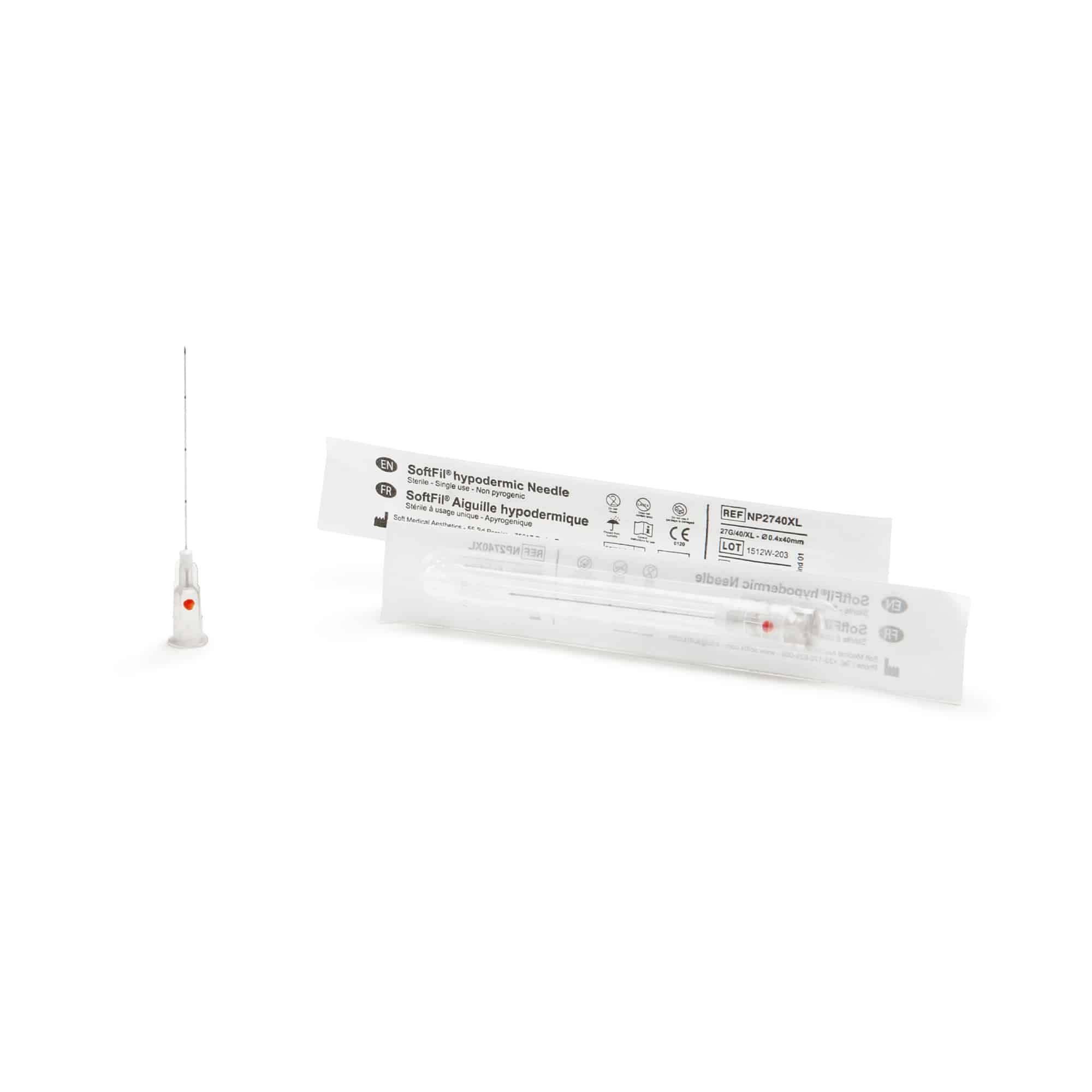 Ace 27G 13mm/40mm, luer-lock, 100buc, SoftFil Needles product image 5