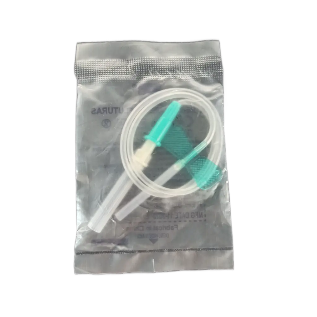 Ac recoltare tip fluturaș luer fără holder, 21G Verde, 1 buc, Euromed product image