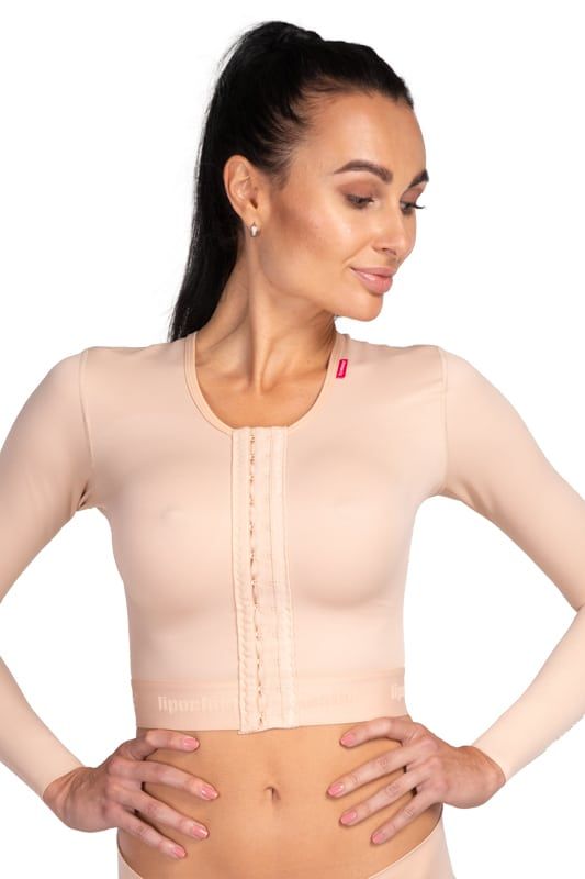 Vestă de compresie postoperatorie cu mâneci lungi, MT smooth Variant product image 2