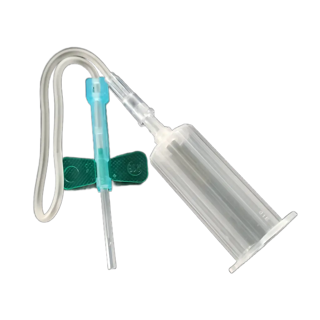 Ac recoltare tip fluturaș luer cu siguranță ac, holder, 21G Verde, KIMA product image 2