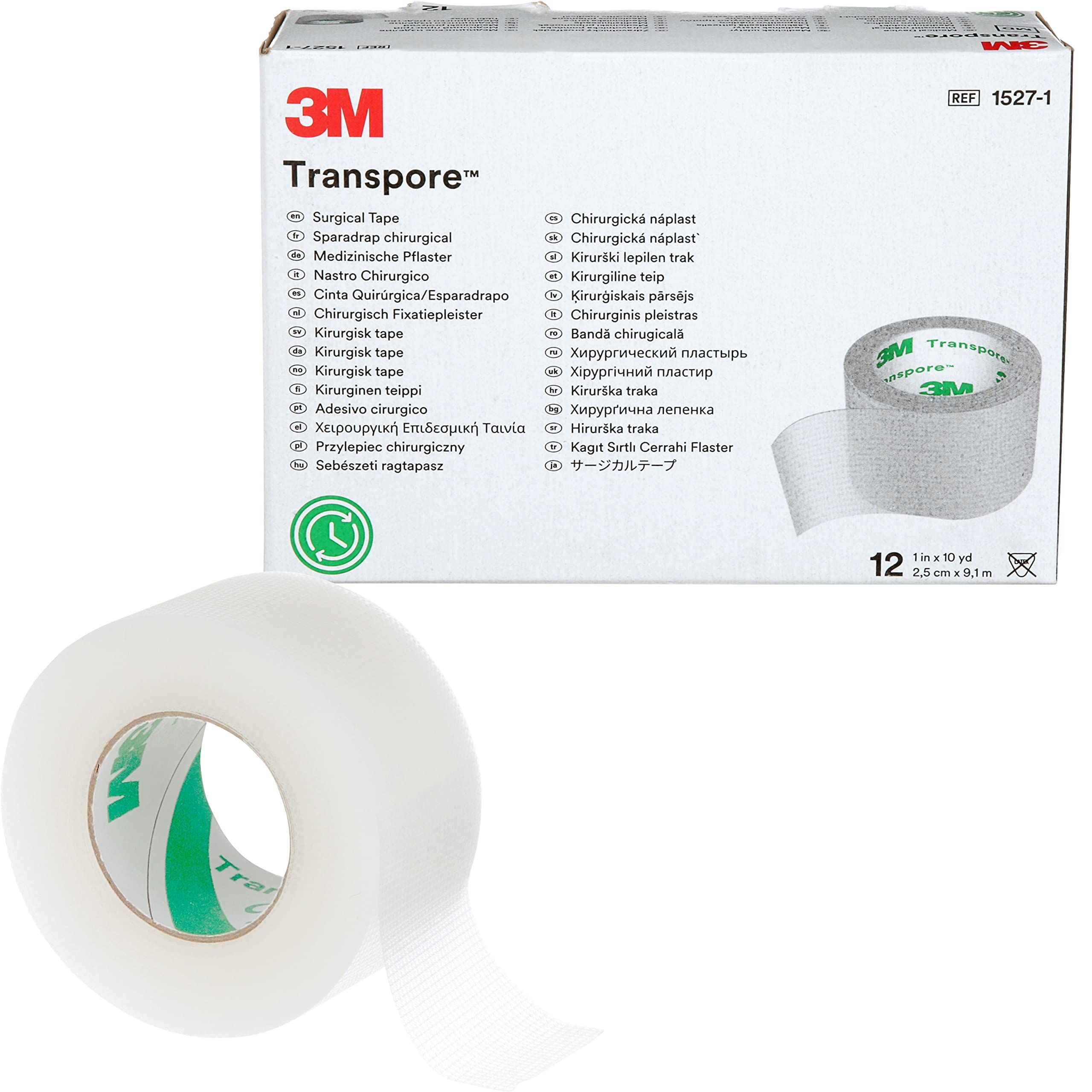 Banda chirurgicala 2.5cm X 9m, 12 buc, Transpore, 3M product image
