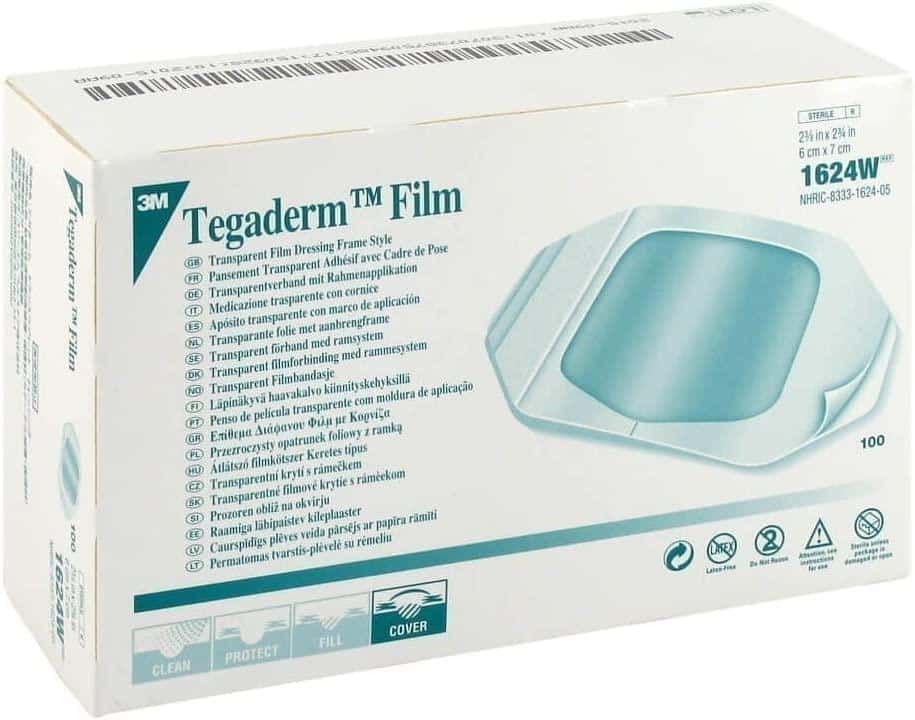 Pansament steril transparent, 6x7cm, 100buc, Tegaderm Film, 3M product image 2