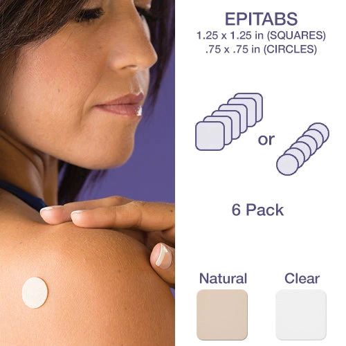 Plasture pentru cicatrici, 1.9 cm, Epi-Derm Epi-Tabs Clear Round, 6 buc product image