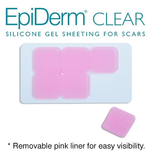 Plasture pentru cicatrici, 3x3 cm, Epi-Derm Epi-Tabs Clear Square, 6 buc product image 3