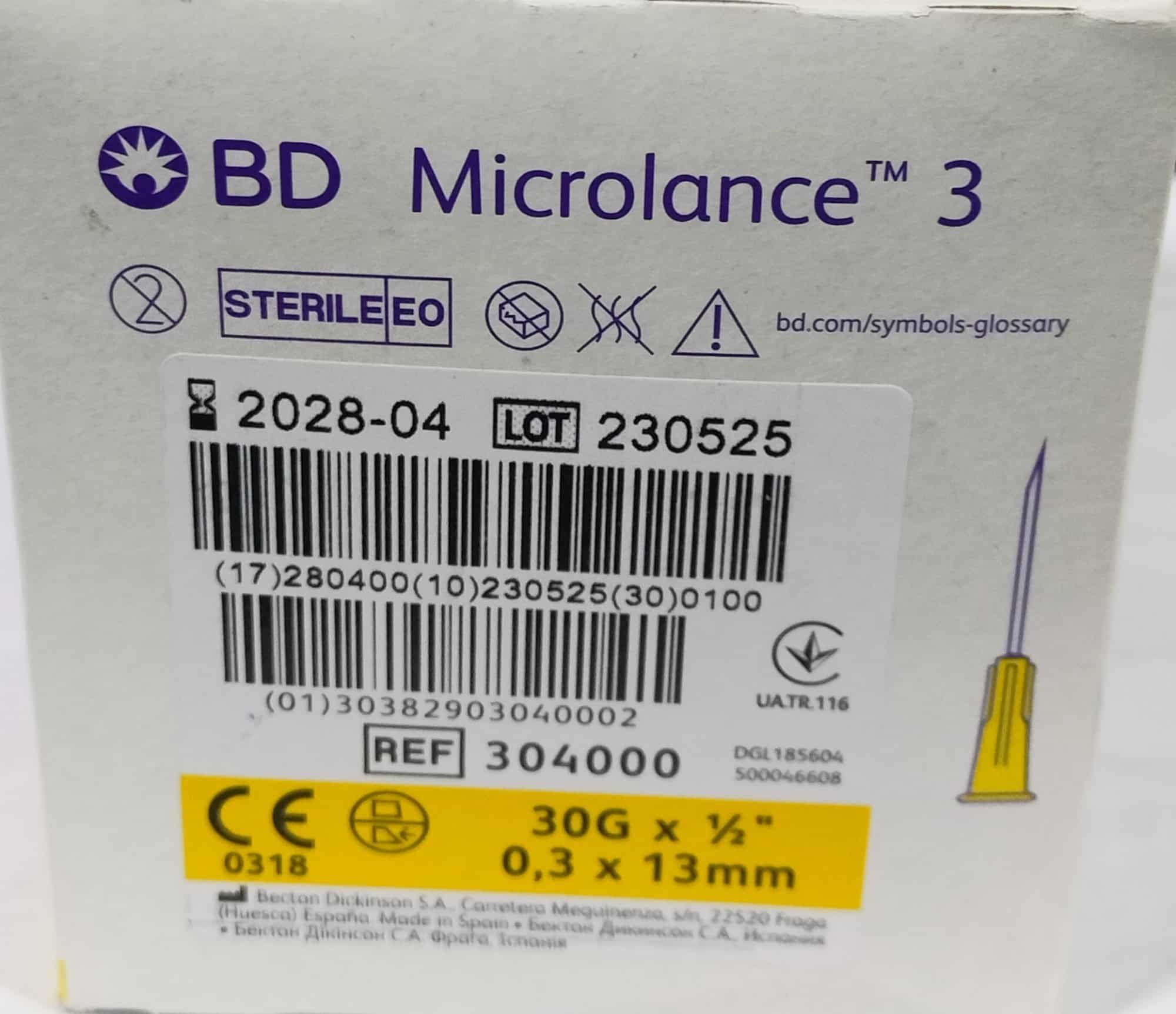 Ace seringa 30Gx13mm, 100buc, BD Microlance 3 product image 2