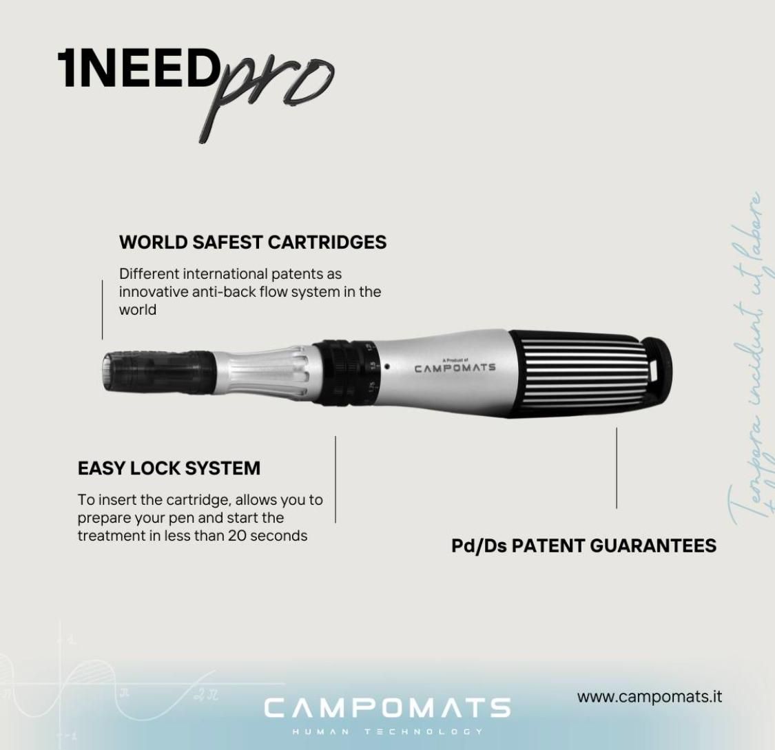 1NEED Pro Campomats, dispozitiv microneedling medical și micropricking estetic product image 6