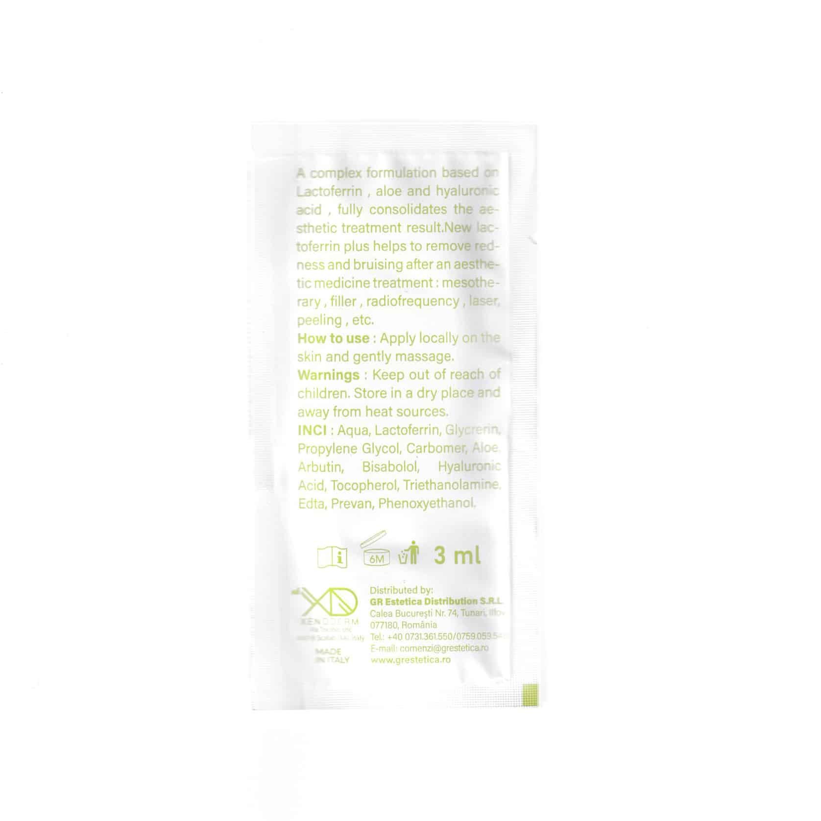 Crema tratarea hematoamelor, echimozelor, edemelor cu lactoferina, 3 ml, Newlactoferrin product image 2