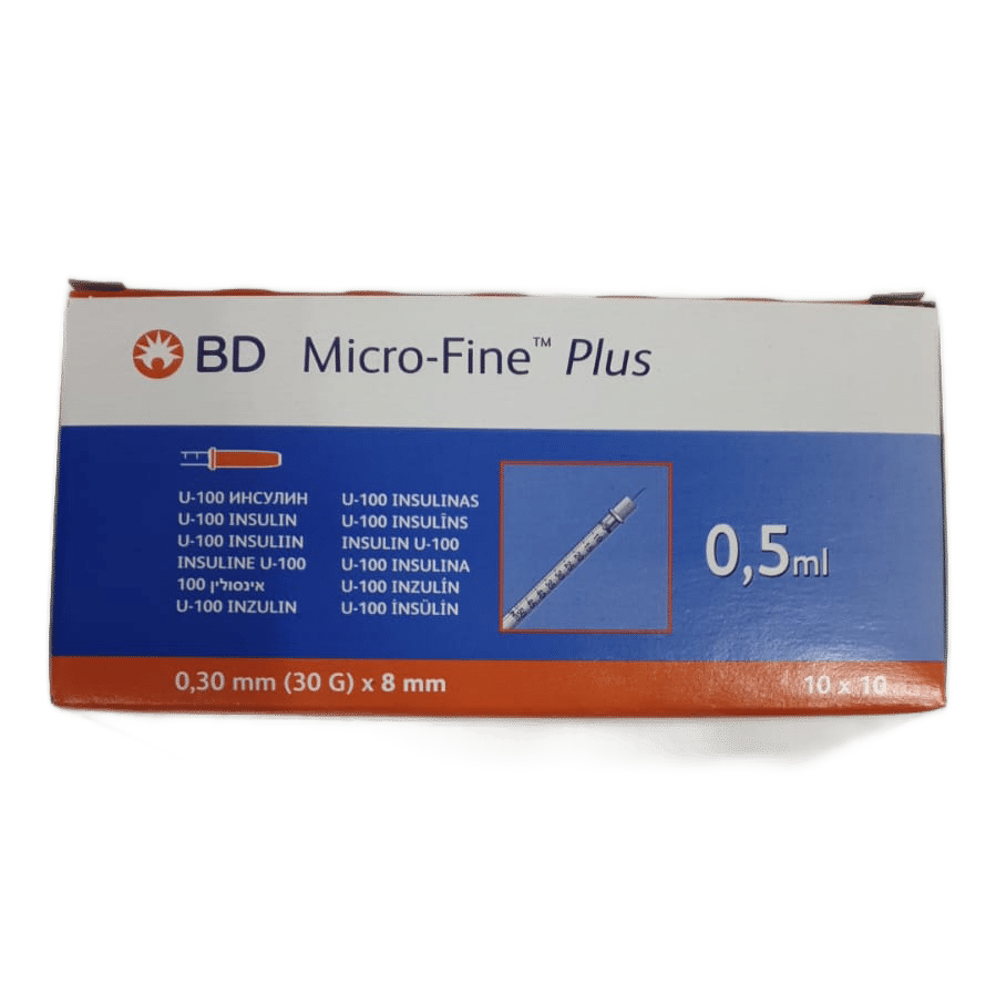 Seringi Insulină cu ac 0.5 ml, 30Gx8mm, 100buc, BD Micro-Fine product image 4