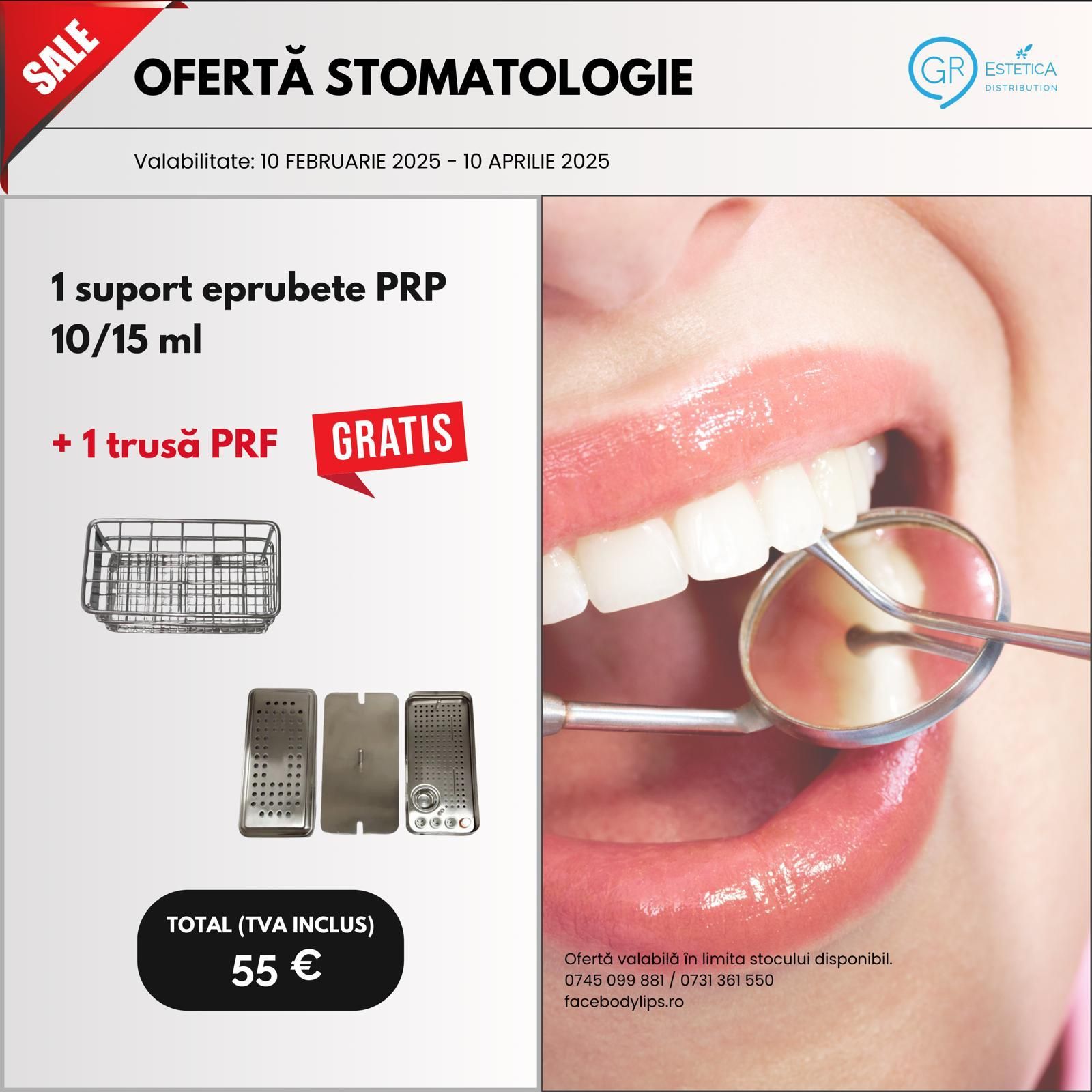 Ofertă: 1 suport eprubete PRP 10/15ml, 1 trusă PRF product image