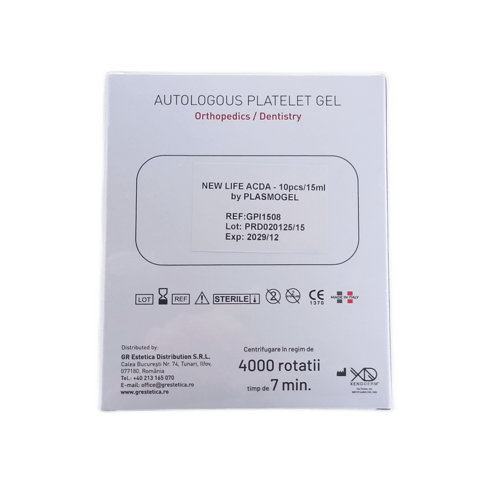 Eprubete PRP New Life ACDA 10x15ml cu Gel Separator – Plasmogel pentru Ortopedie și Stomatologie product image 2