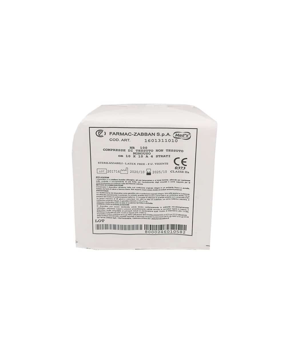 Comprese sterilizabile 10×10cm, 100 buc, Farmac-Zabban (MEDS) product image