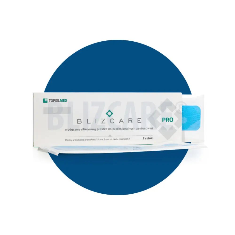 Plasturi siliconici pentru cicatrici post-cezariană BLIZCARE Pro 25x5cm (2 buc.) product image