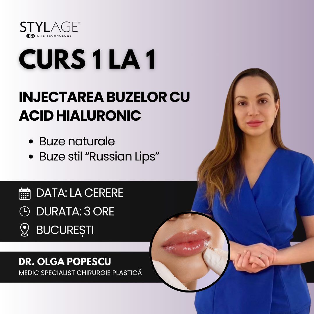 CURS 1 LA 1: Injectarea buzelor cu acid hialuronic - Dr. Olga Popescu product image