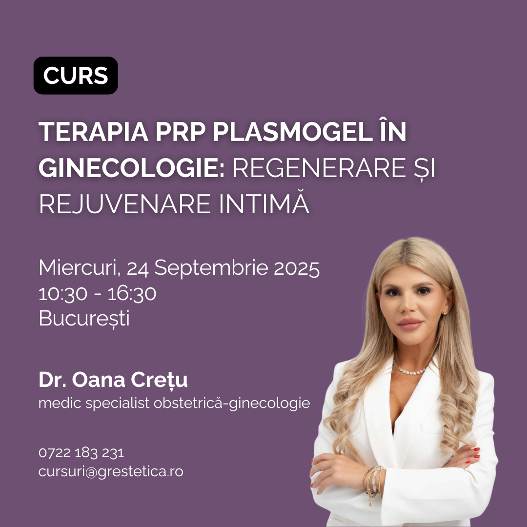 Curs: Terapia PRP Plasmogel în ginecologie: Regenerare și rejuvenare intimă product image